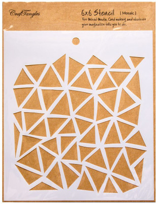 CrafTangles Mosaic CTCS13 Art and Craft Stencil(Pack of 1, Mosaic)