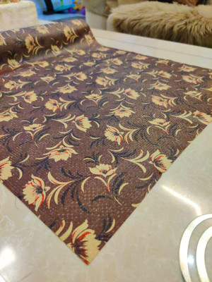 Casanest Rectangular Pack of 1 Table Placemat(Brown, PVC)