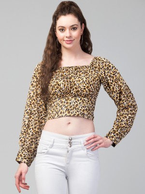 SHRASHTI Casual Animal Print Women Multicolor Top