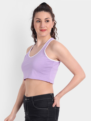 COLOR CAPITAL Casual Solid Women Purple Top