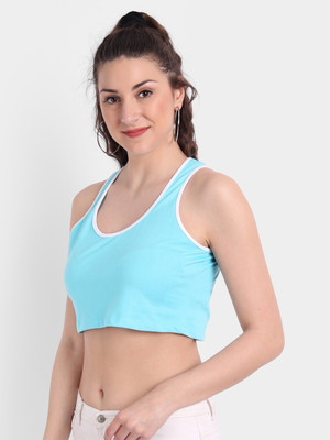COLOR CAPITAL Casual Solid Women Blue Top