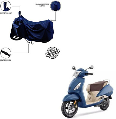 KEDIT Two Wheeler Cover for TVS(Jupiter 125, Blue)