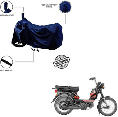 KEDIT Two Wheeler Cover for TVS(XL 100, Blue)