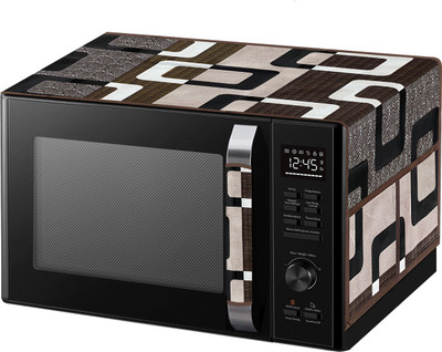 LooMantha Microwave Oven  Cover(Width: 37 cm, Brown)