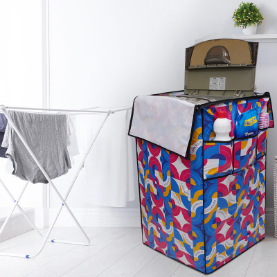 Glassiano Top Loading Washing Machine  Cover(Width: 66.04 cm, Pink & Blue)