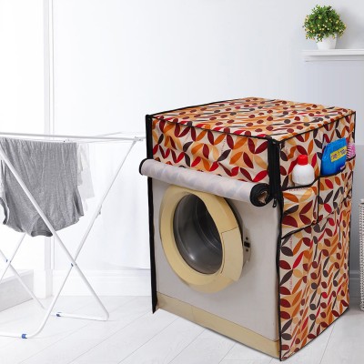 Dream Care Front Loading Washing Machine  Cover(Width: 60.96 cm, White & Brown)