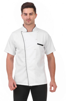Kodenipr Club Cotton, Polyester Chef's Apron - XL(White, Single Piece)