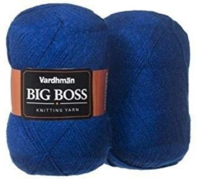 NTGS Vardhman Wool BigBoss 200 gm Acrylic Knitting Yarn Thread Royal Blue Shade no.7