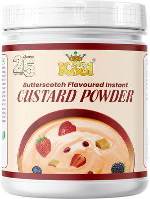 Mr.Kool Instant Creamy Butterscotch Flavor Custard Powder 400gm Jar. Custard Powder(400 g)