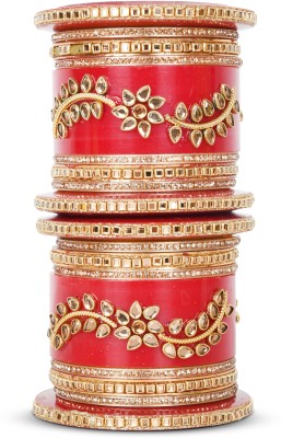 Bianka Plastic Zircon Gold-plated Kada(Pack of 2)