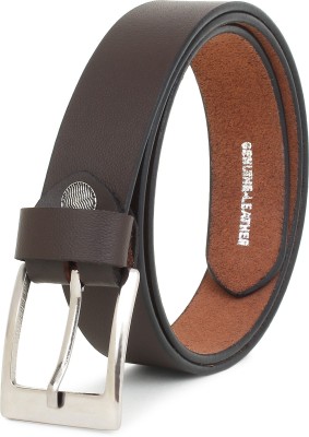 ZACHARIAS Boys Casual, Formal, Party Brown Genuine Leather, Texas Leatherite Belt