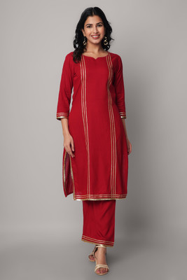 God Bless Women Kurta Palazzo Set