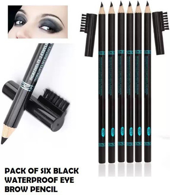 MYEONG PERFECT COMBO OF WATER PROOF BOLD BLACK EYE BROW PENCIL(BLACK)