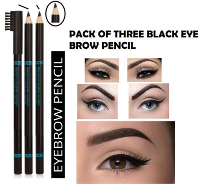 MYEONG COMBO OF WATER PROOF BOLD BLACK EYE BROW PENCIL(BLACK)