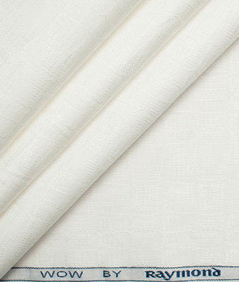 Raymond Cotton Blend Self Design Shirt Fabric