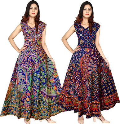 Neepy Anarkali Gown(Blue)