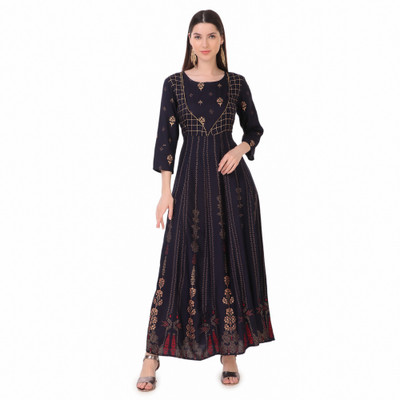 STYLEOCEAN Flared/A-line Gown(Dark Blue)