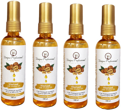 UNIQUE PROFESSIONAL WALNUT HAIR SERUM 100 ML PACK OF 4(400 ml)