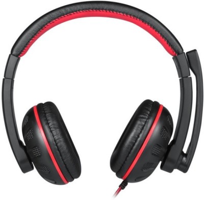 Enter SPARTAN HEADPHONE WITH MIC Wired Headset (Red-Black, On the Ear) Wired Headset(Black, Red, On the Ear)