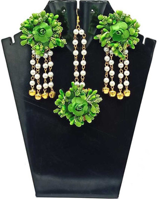 Ratson Alloy Green Jewellery Set(Pack of 1)