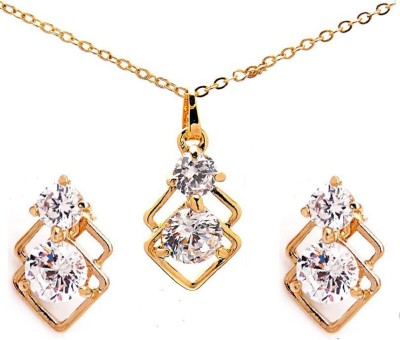 Kundaan Alloy Gold-plated Gold Jewellery Set(Pack of 1)