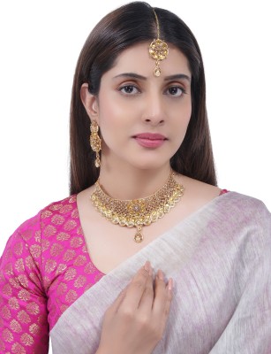 Parna Alloy Gold-plated Gold Jewellery Set(Pack of 1)