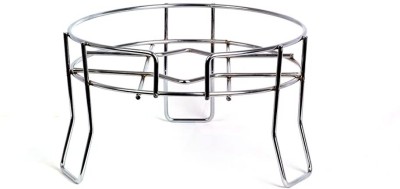 vedvit Matka Kitchen Rack Steel Stainless Steel Water Matka Round Stand/Plant Pot Stand Containers Kitchen Rack