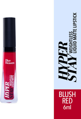 BLUE HEAVEN Hyper Stay Weighless Liquid Matte shade-10(Blush Red, 6 ml)