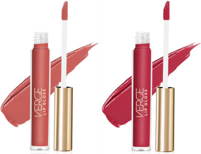VERGE Non Transfer Waterproof Liquid Lip Color (13 & 19)(Stay Basic, Hicky, 6 ml)