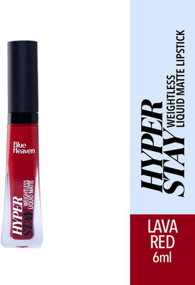 BLUE HEAVEN Hyper Stay Weighless Liquid Matte shade-02(Lava Red, 6 ml)