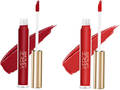 VERGE Non Transfer Waterproof Liquid Lip Color (08 & 14)(Make It Spicy, Spirling, 6 ml)