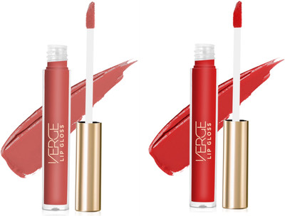 VERGE Non Transfer Waterproof Liquid Lip Color (13 & 14)(Stay Basic, Spirling, 6 ml)