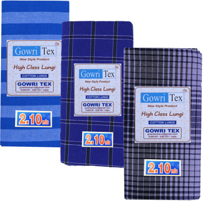 GOWRI TEX Striped Multicolor Lungi