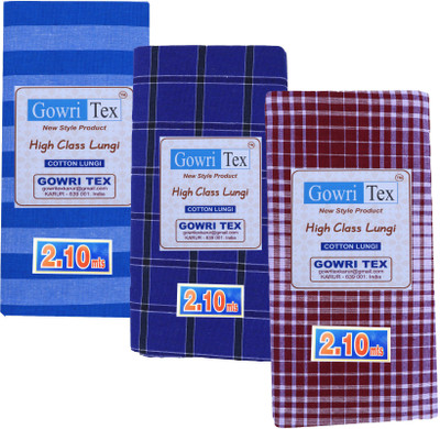 GOWRI TEX Striped Multicolor Lungi