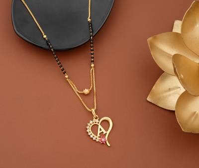 Name letter mangalsutra on sale