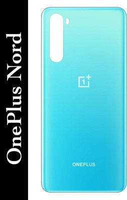 Unique4Ever OnePlus Nord ( GLASS ) Back Panel(Marble Blue)