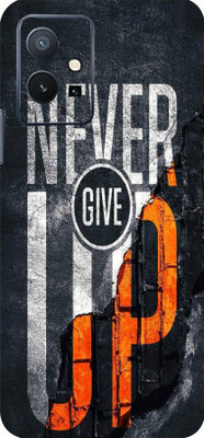 Mclaxa Never Give Up Mobile Back Skin, Never Give Up, Vivo T1 Mobile Skin(Never Give Up Skin With Super Matte Finish)