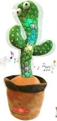 Just97 Dancing 213 Talking Cactus Plant Cactus Voice Repeat,Dancing,Recording,120 Songs(Green)