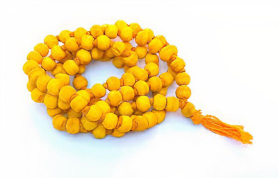 SHREE SATI NATURAL AND ORIGINAL HALDI MALA/ TURMERIC MALA Wood Chain