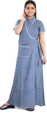 Bellamy Women Nighty(Blue)