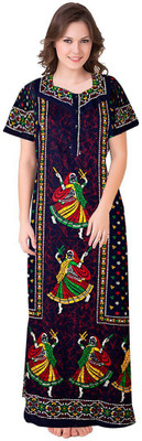 Sarthak Creation Women Nighty(Multicolor)