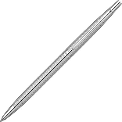 Scrikss Venus Chrome Plated Brass Body with Wave Pattern Ball Pen(Ink Color - Chrome)