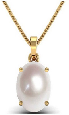 KUNDLI GEMS Gold-plated Pearl Copper Pendant