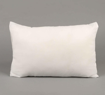 MeeFactory Microfiber Rectangular Cushion Pillow Fillers Inserts For Bed, Sofa Microfibre Solid Cushion Pack of 1(White)