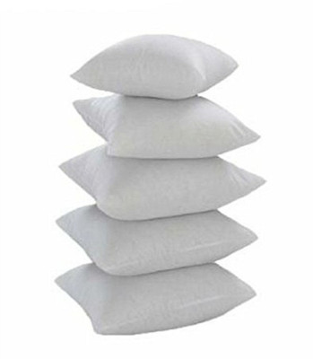 Embroco 18004-5-16x16 Polyester Fibre Solid Cushion Pack of 5(White)