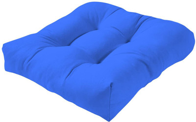 Softlife Microfibre Solid Floor Cushion Pack of 1(Blue)