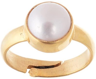 Senroar Brass Pearl Brass Plated Ring Brass Pearl Gold Plated Ring