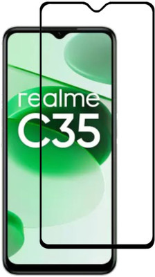 INFINITYWORLD Edge To Edge Tempered Glass for Realme C35(Pack of 1)