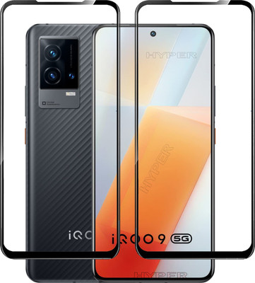 Hyper Edge To Edge Tempered Glass for iQOO 9 5G(Pack of 2)