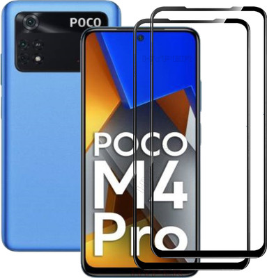 Hyper Edge To Edge Tempered Glass for POCO M4 Pro 4G(16.33 cm (6.43 inch)(Pack of 2)